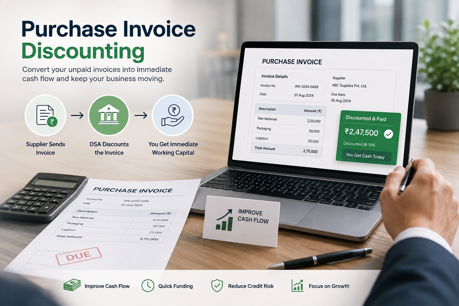 Purchase Invoice Discounting Illustration
